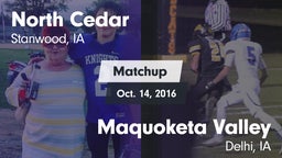 Matchup: North Cedar vs. Maquoketa Valley  2016