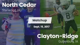 Matchup: North Cedar vs. Clayton-Ridge  2017