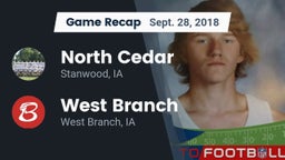 Recap: North Cedar  vs. West Branch  2018