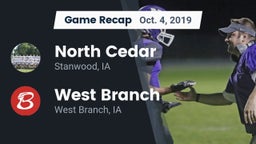 Recap: North Cedar  vs. West Branch  2019