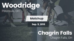 Matchup: Woodridge High vs. Chagrin Falls  2016