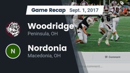 Recap: Woodridge  vs. Nordonia  2017