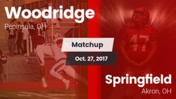Matchup: Woodridge High vs. Springfield  2017