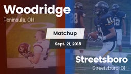 Matchup: Woodridge High vs. Streetsboro  2018
