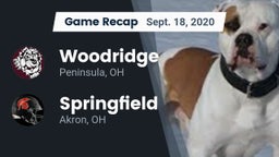 Recap: Woodridge  vs. Springfield  2020