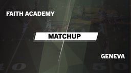 Matchup: Faith Academy vs. Geneva  2016