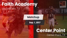 Matchup: Faith Academy vs. Center Point  2017