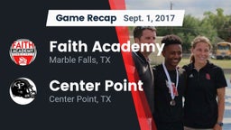 Recap: Faith Academy vs. Center Point  2017