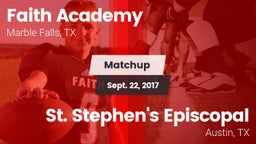 Matchup: Faith Academy vs. St. Stephen's Episcopal  2017