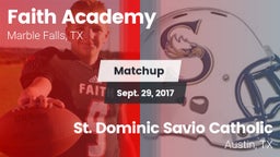 Matchup: Faith Academy vs. St. Dominic Savio Catholic  2017