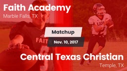 Matchup: Faith Academy vs. Central Texas Christian  2017