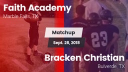 Matchup: Faith Academy vs. Bracken Christian  2018