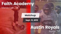 Matchup: Faith Academy vs. Austin Royals 2019