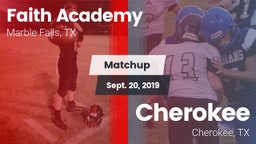 Matchup: Faith Academy vs. Cherokee  2019