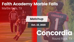 Matchup: Faith Academy vs. Concordia  2020