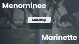 Matchup: Menominee vs. Marinette  2016