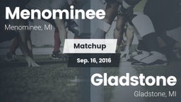 Matchup: Menominee vs. Gladstone  2016