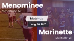 Matchup: Menominee vs. Marinette  2017
