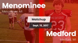 Matchup: Menominee vs. Medford  2017