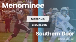 Matchup: Menominee vs. Southern Door  2017