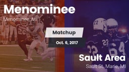Matchup: Menominee vs. Sault Area  2017
