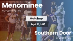 Matchup: Menominee vs. Southern Door  2018