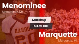 Matchup: Menominee vs. Marquette  2018