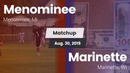 Matchup: Menominee vs. Marinette  2019
