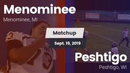 Matchup: Menominee vs. Peshtigo  2019