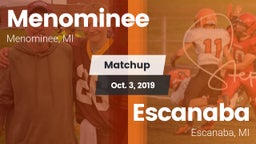 Matchup: Menominee vs. Escanaba  2019