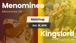 Matchup: Menominee vs. Kingsford  2019