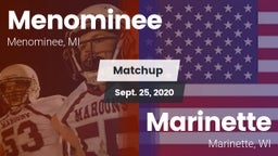 Matchup: Menominee vs. Marinette  2020