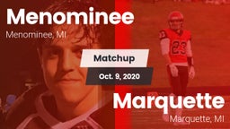 Matchup: Menominee vs. Marquette  2020