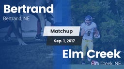 Matchup: Bertrand vs. Elm Creek  2016