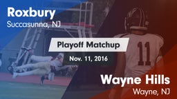 Matchup: Roxbury vs. Wayne Hills  2016