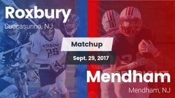 Matchup: Roxbury vs. Mendham  2017