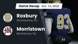 Recap: Roxbury  vs. Morristown  2022