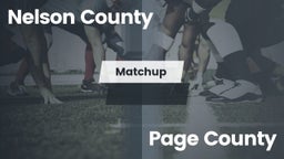 Matchup: Nelson County vs. Page County  2016