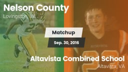 Matchup: Nelson County vs. Altavista Combined School  2016
