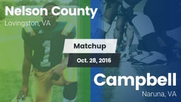 Matchup: Nelson County vs. Campbell  2016