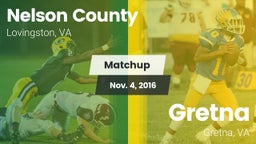 Matchup: Nelson County vs. Gretna  2016