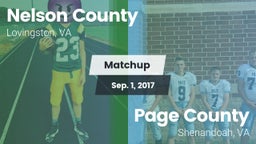 Matchup: Nelson County vs. Page County  2017