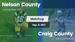 Matchup: Nelson County vs. Craig County  2017