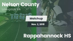 Matchup: Nelson County vs. Rappahannock HS 2018