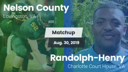 Matchup: Nelson County vs. Randolph-Henry  2019
