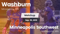 Matchup: Washburn vs. Minneapolis Southwest  2016