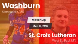 Matchup: Washburn vs. St. Croix Lutheran  2016