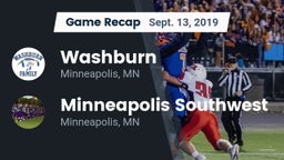 Recap: Washburn  vs. Minneapolis Southwest  2019