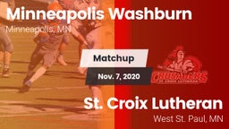 Matchup: Washburn vs. St. Croix Lutheran  2020