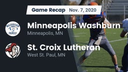 Recap: Minneapolis Washburn  vs. St. Croix Lutheran  2020